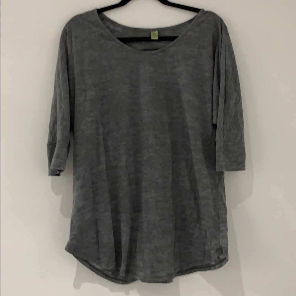 Alternative apparel heather grey t. Oversized 3/4